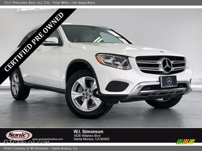 Polar White / Silk Beige/Black 2017 Mercedes-Benz GLC 300