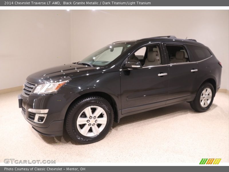 Black Granite Metallic / Dark Titanium/Light Titanium 2014 Chevrolet Traverse LT AWD