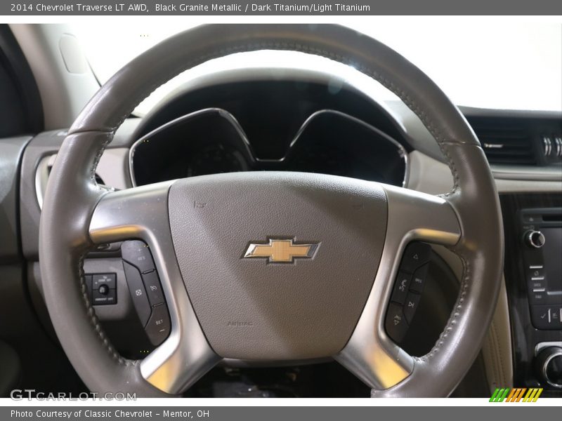 Black Granite Metallic / Dark Titanium/Light Titanium 2014 Chevrolet Traverse LT AWD
