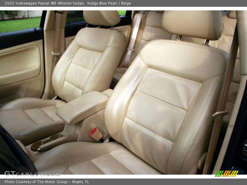 Indigo Blue Pearl / Beige 2003 Volkswagen Passat W8 4Motion Sedan