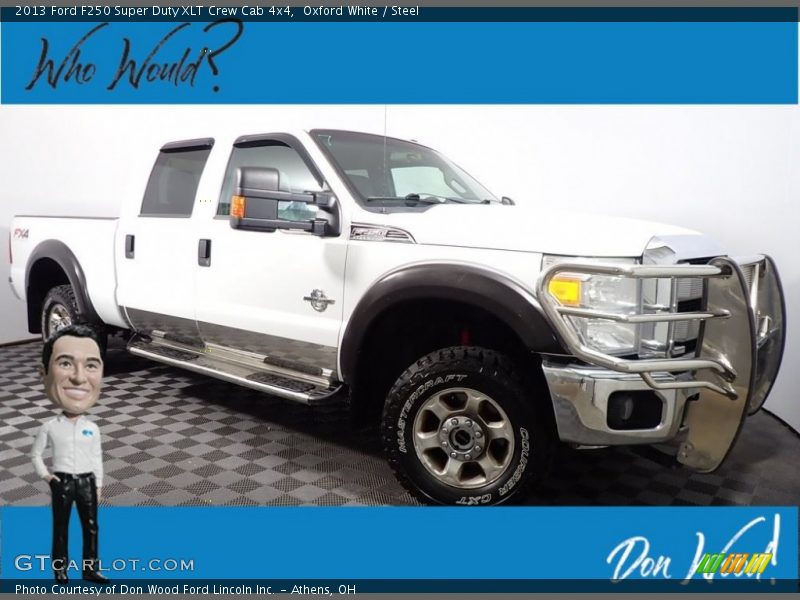 Oxford White / Steel 2013 Ford F250 Super Duty XLT Crew Cab 4x4