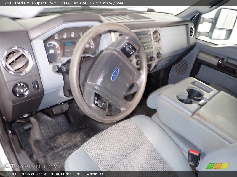 Oxford White / Steel 2013 Ford F250 Super Duty XLT Crew Cab 4x4