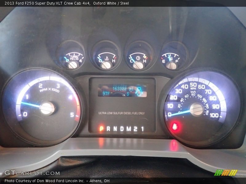 Oxford White / Steel 2013 Ford F250 Super Duty XLT Crew Cab 4x4
