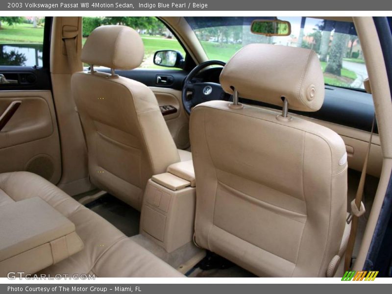 Indigo Blue Pearl / Beige 2003 Volkswagen Passat W8 4Motion Sedan