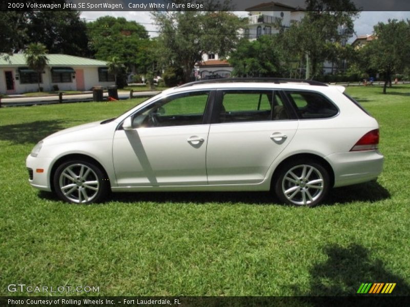 Candy White / Pure Beige 2009 Volkswagen Jetta SE SportWagen