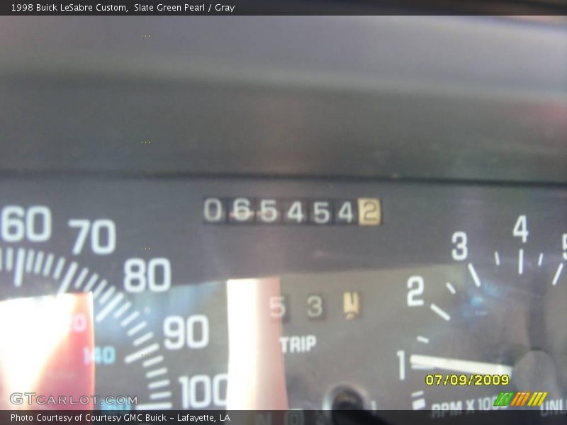 Slate Green Pearl / Gray 1998 Buick LeSabre Custom