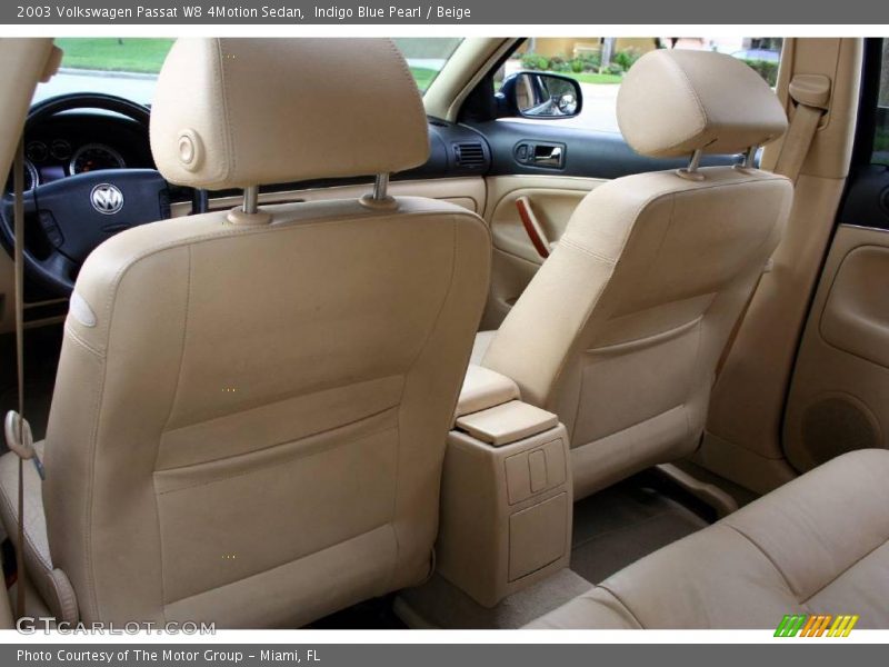 Indigo Blue Pearl / Beige 2003 Volkswagen Passat W8 4Motion Sedan