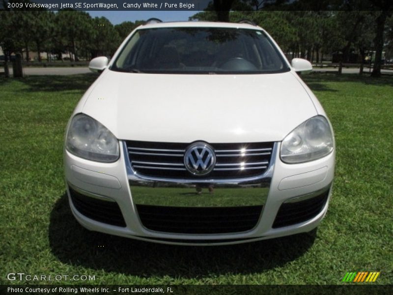 Candy White / Pure Beige 2009 Volkswagen Jetta SE SportWagen