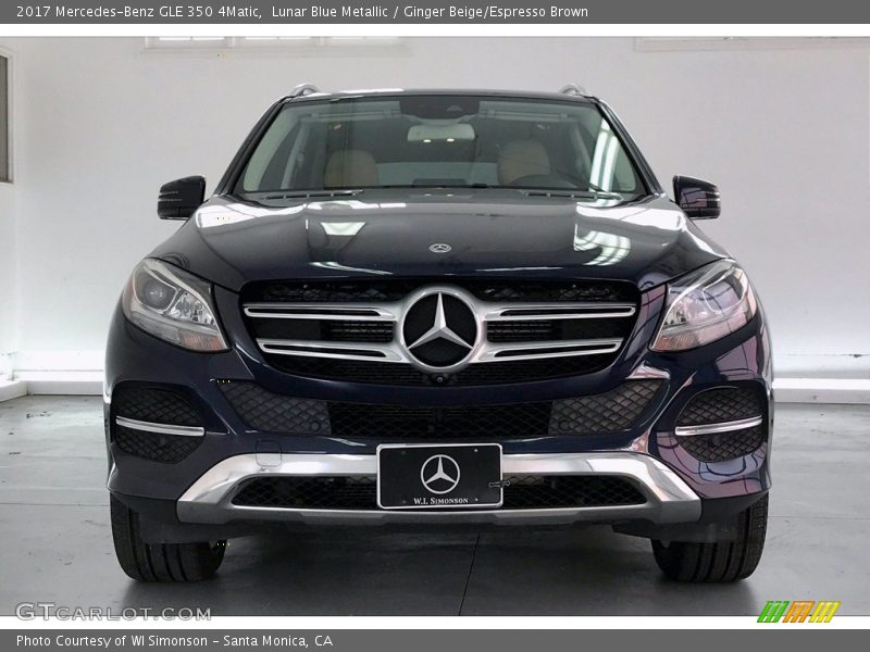 Lunar Blue Metallic / Ginger Beige/Espresso Brown 2017 Mercedes-Benz GLE 350 4Matic