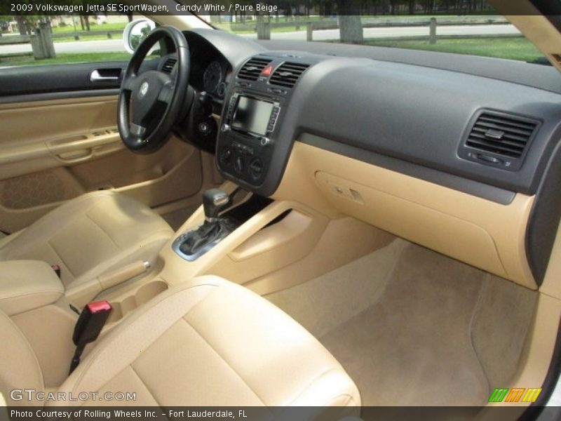 Candy White / Pure Beige 2009 Volkswagen Jetta SE SportWagen
