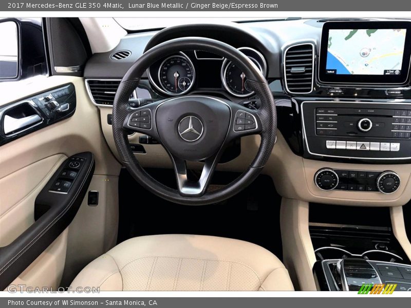Lunar Blue Metallic / Ginger Beige/Espresso Brown 2017 Mercedes-Benz GLE 350 4Matic