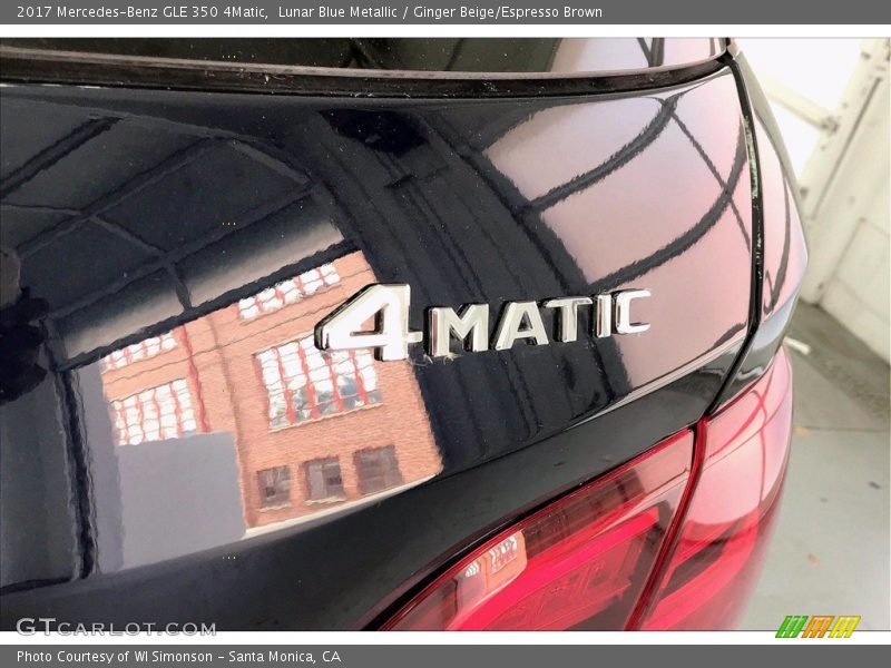 Lunar Blue Metallic / Ginger Beige/Espresso Brown 2017 Mercedes-Benz GLE 350 4Matic