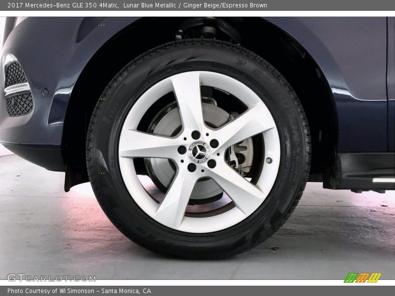 Lunar Blue Metallic / Ginger Beige/Espresso Brown 2017 Mercedes-Benz GLE 350 4Matic