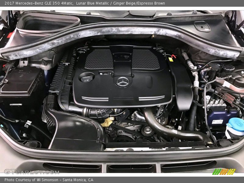 Lunar Blue Metallic / Ginger Beige/Espresso Brown 2017 Mercedes-Benz GLE 350 4Matic