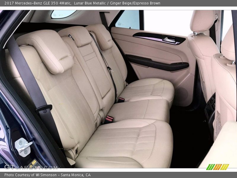 Lunar Blue Metallic / Ginger Beige/Espresso Brown 2017 Mercedes-Benz GLE 350 4Matic