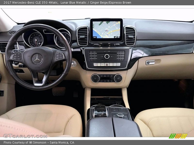 Lunar Blue Metallic / Ginger Beige/Espresso Brown 2017 Mercedes-Benz GLE 350 4Matic