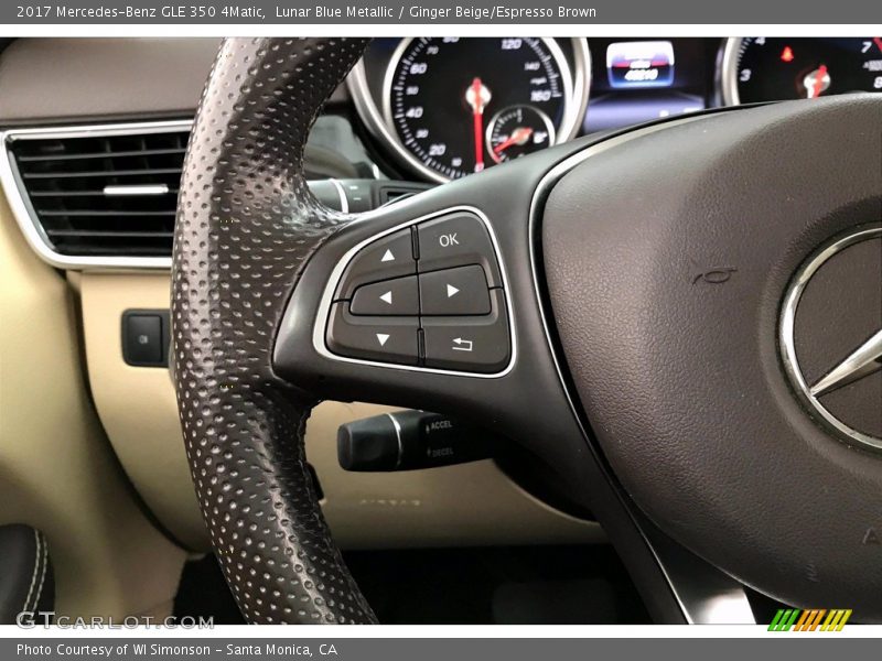 Lunar Blue Metallic / Ginger Beige/Espresso Brown 2017 Mercedes-Benz GLE 350 4Matic