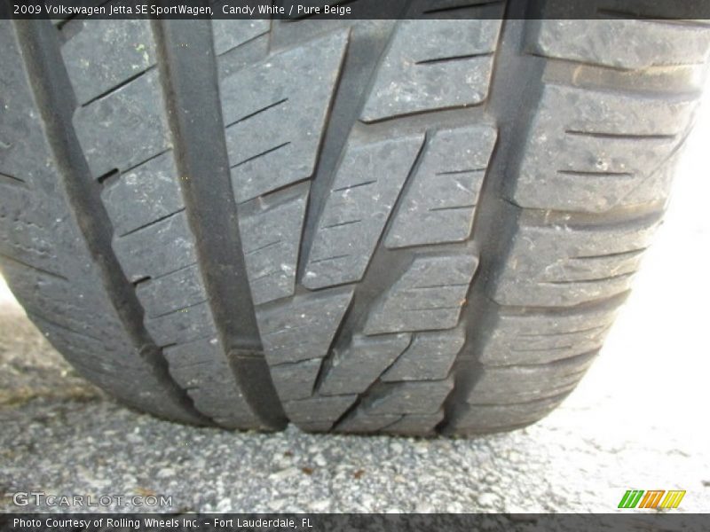 Candy White / Pure Beige 2009 Volkswagen Jetta SE SportWagen