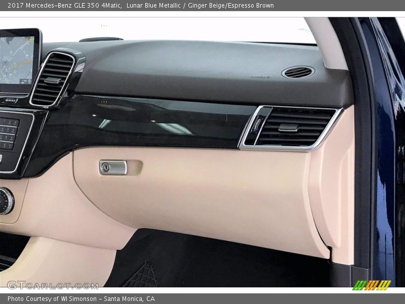 Lunar Blue Metallic / Ginger Beige/Espresso Brown 2017 Mercedes-Benz GLE 350 4Matic