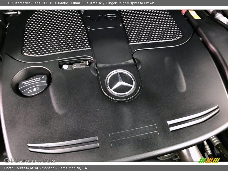 Lunar Blue Metallic / Ginger Beige/Espresso Brown 2017 Mercedes-Benz GLE 350 4Matic