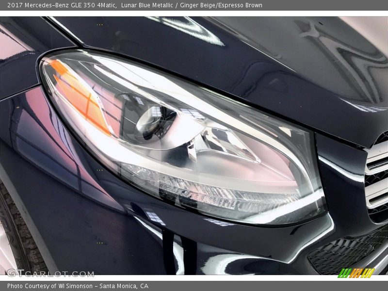 Lunar Blue Metallic / Ginger Beige/Espresso Brown 2017 Mercedes-Benz GLE 350 4Matic