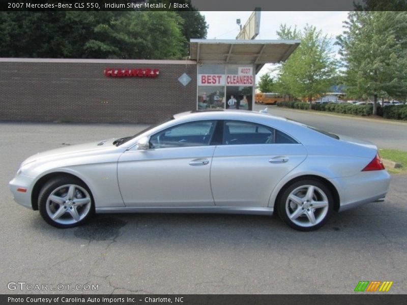 Iridium Silver Metallic / Black 2007 Mercedes-Benz CLS 550