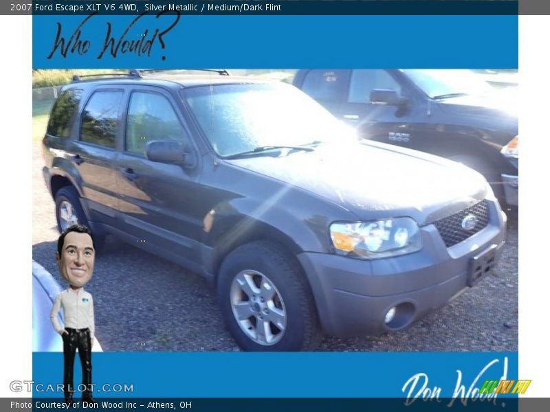 Silver Metallic / Medium/Dark Flint 2007 Ford Escape XLT V6 4WD
