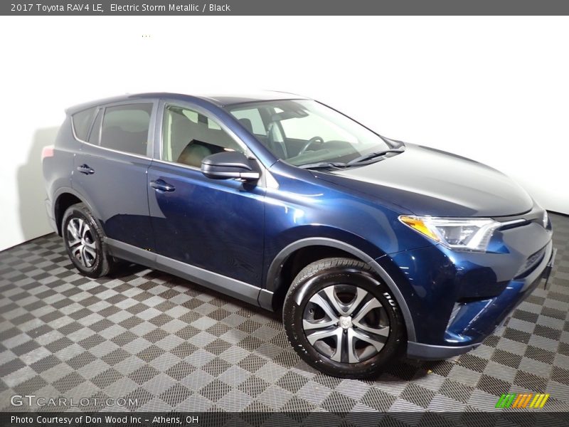 Electric Storm Metallic / Black 2017 Toyota RAV4 LE