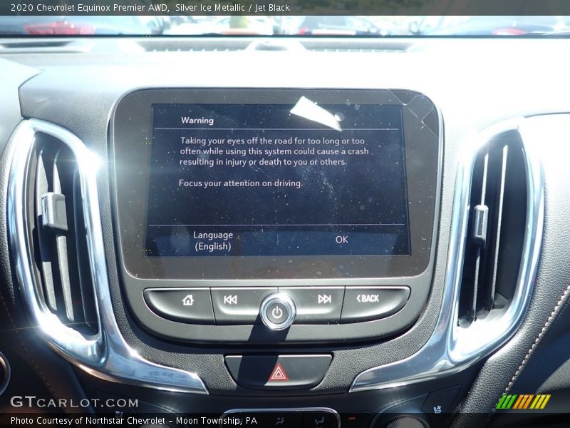 Silver Ice Metallic / Jet Black 2020 Chevrolet Equinox Premier AWD