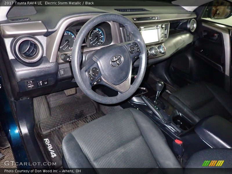 Electric Storm Metallic / Black 2017 Toyota RAV4 LE