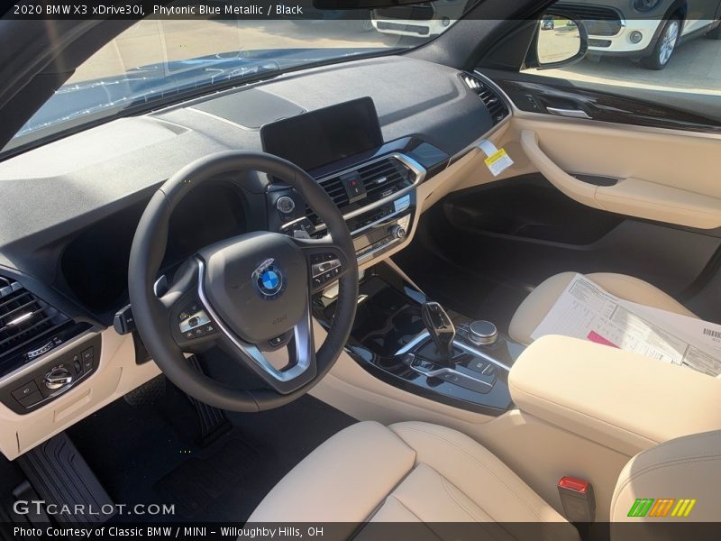 Phytonic Blue Metallic / Black 2020 BMW X3 xDrive30i