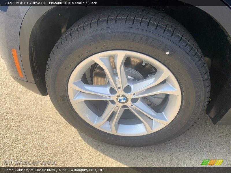Phytonic Blue Metallic / Black 2020 BMW X3 xDrive30i