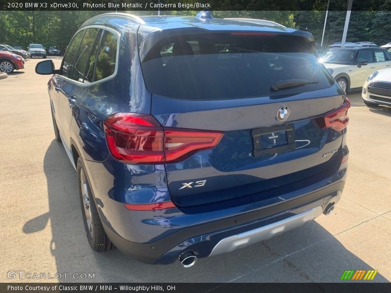 Phytonic Blue Metallic / Canberra Beige/Black 2020 BMW X3 xDrive30i