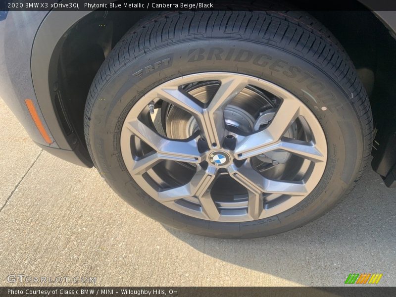 Phytonic Blue Metallic / Canberra Beige/Black 2020 BMW X3 xDrive30i