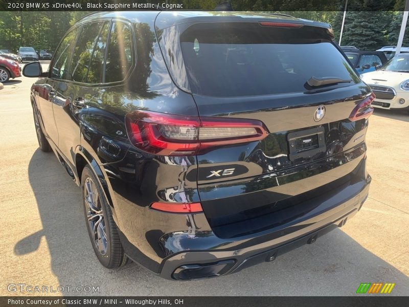 Black Sapphire Metallic / Cognac 2020 BMW X5 xDrive40i