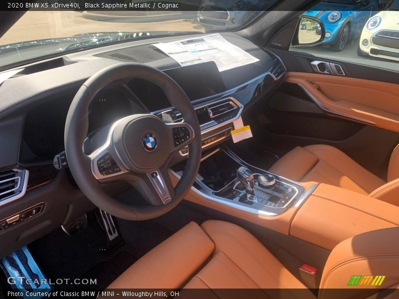 Black Sapphire Metallic / Cognac 2020 BMW X5 xDrive40i