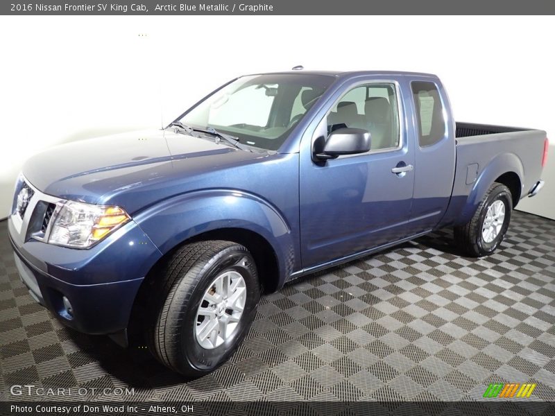 Arctic Blue Metallic / Graphite 2016 Nissan Frontier SV King Cab