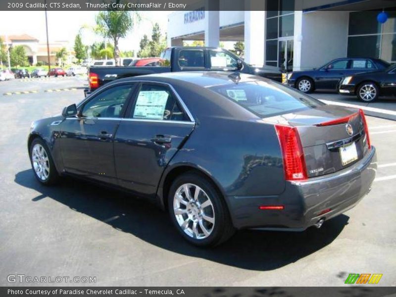 Thunder Gray ChromaFlair / Ebony 2009 Cadillac CTS Sedan