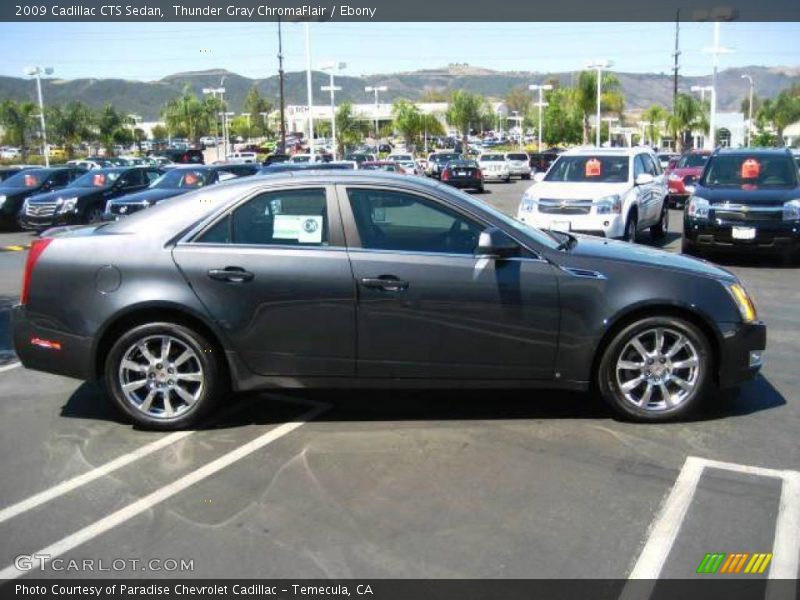Thunder Gray ChromaFlair / Ebony 2009 Cadillac CTS Sedan