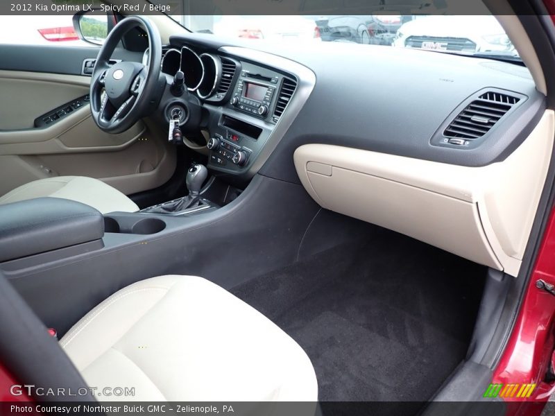 Spicy Red / Beige 2012 Kia Optima LX