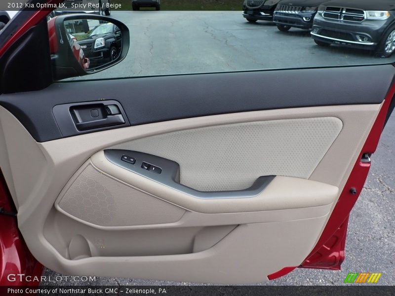 Spicy Red / Beige 2012 Kia Optima LX