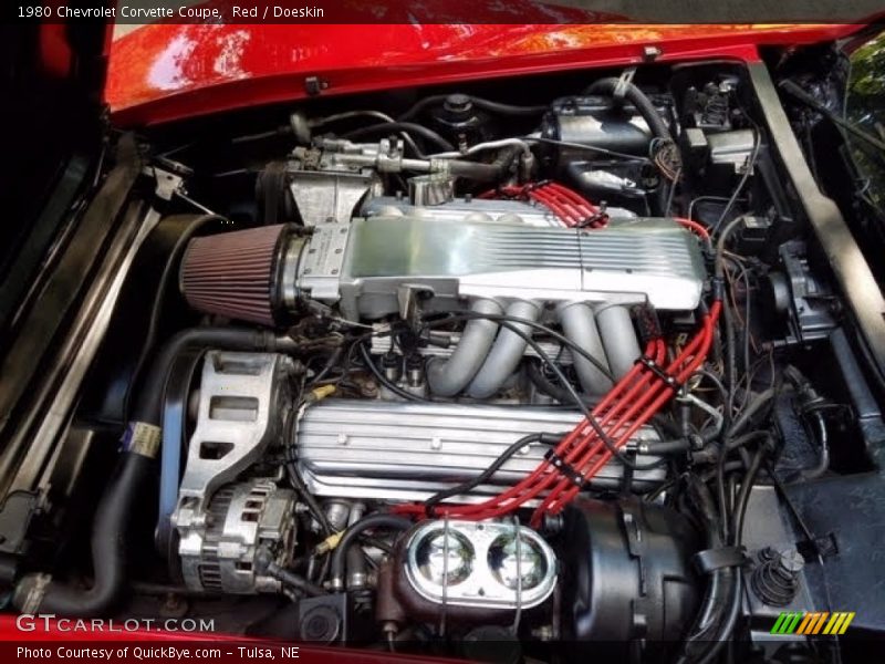 Red / Doeskin 1980 Chevrolet Corvette Coupe