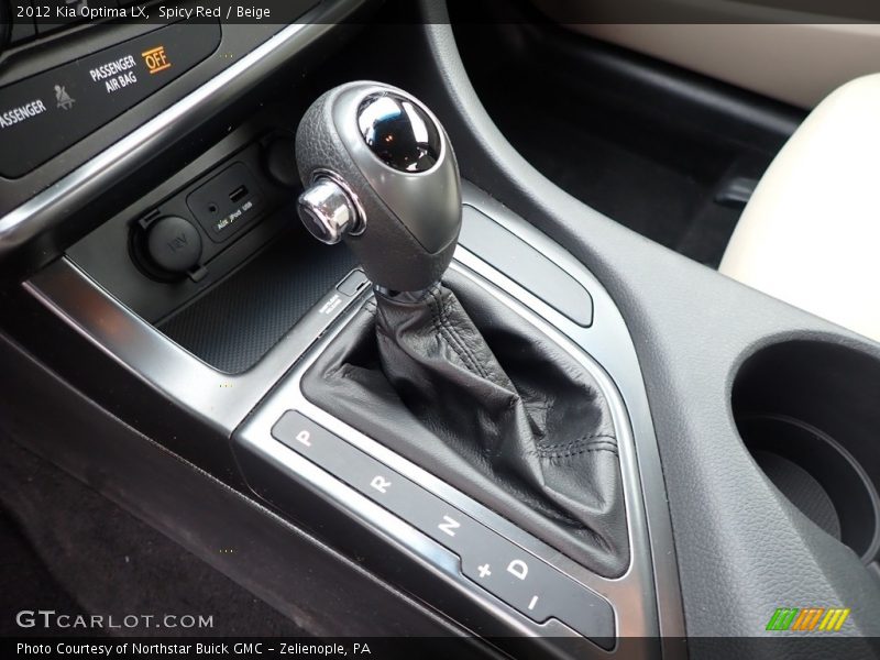 Spicy Red / Beige 2012 Kia Optima LX