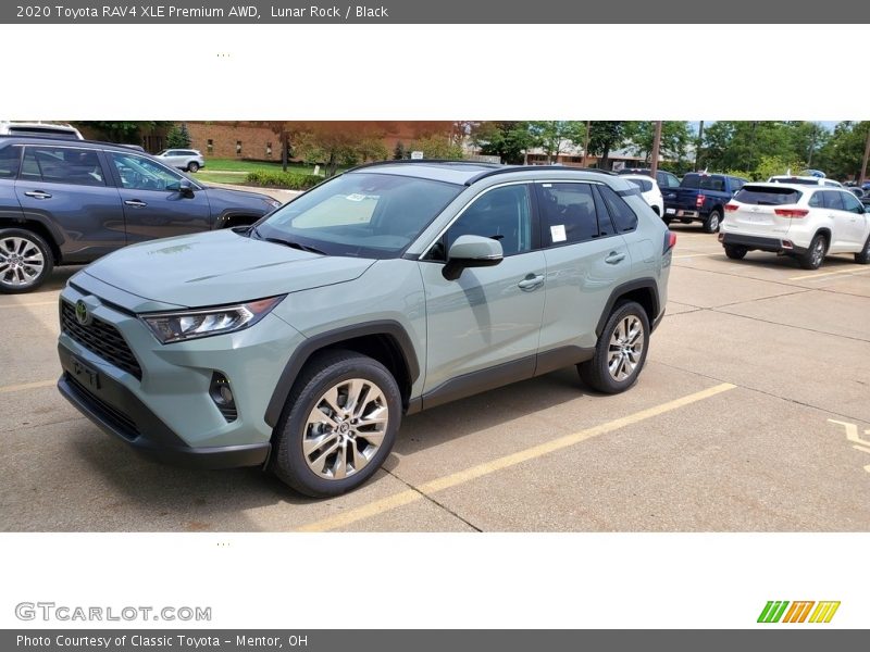 Lunar Rock / Black 2020 Toyota RAV4 XLE Premium AWD