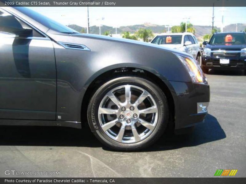 Thunder Gray ChromaFlair / Ebony 2009 Cadillac CTS Sedan