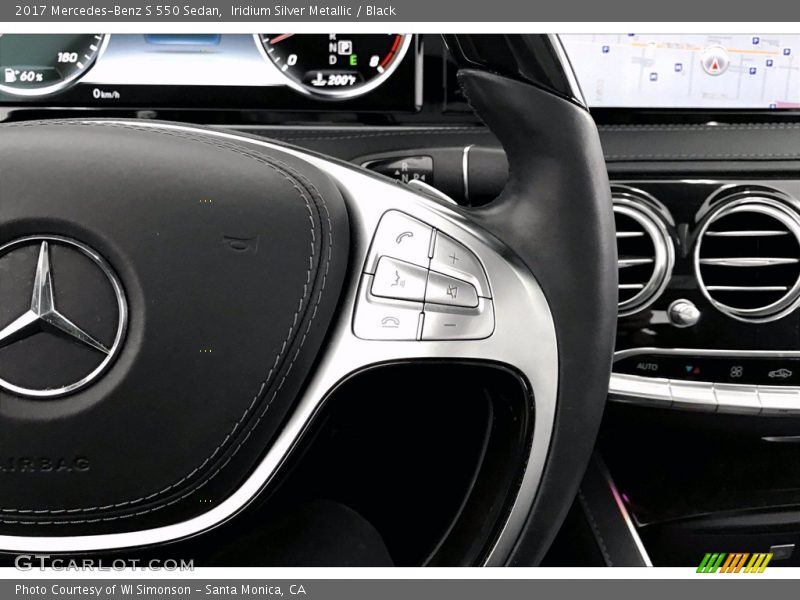 Iridium Silver Metallic / Black 2017 Mercedes-Benz S 550 Sedan