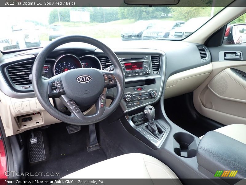 Spicy Red / Beige 2012 Kia Optima LX