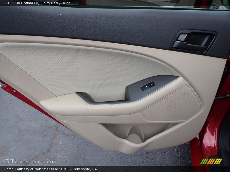 Spicy Red / Beige 2012 Kia Optima LX