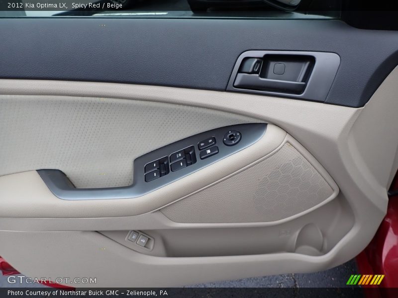 Spicy Red / Beige 2012 Kia Optima LX