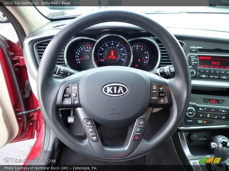 Spicy Red / Beige 2012 Kia Optima LX